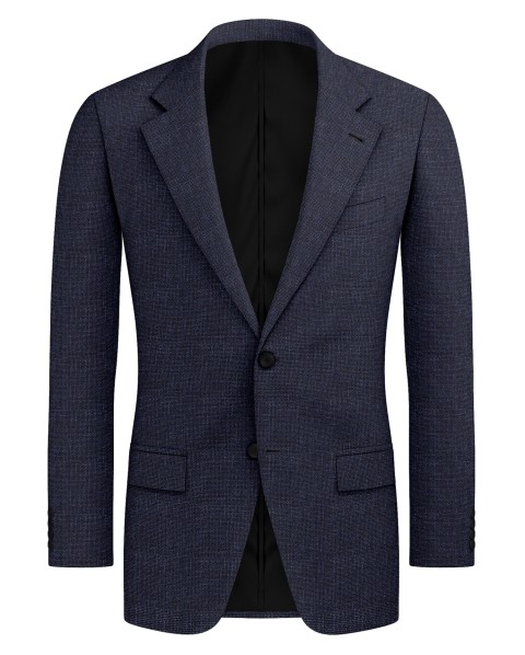 Blue 26005-14 - Wool Silk Linen Pants