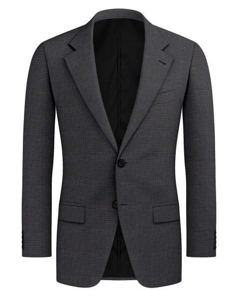 Black 26005-15 - Wool Silk Linen Pants