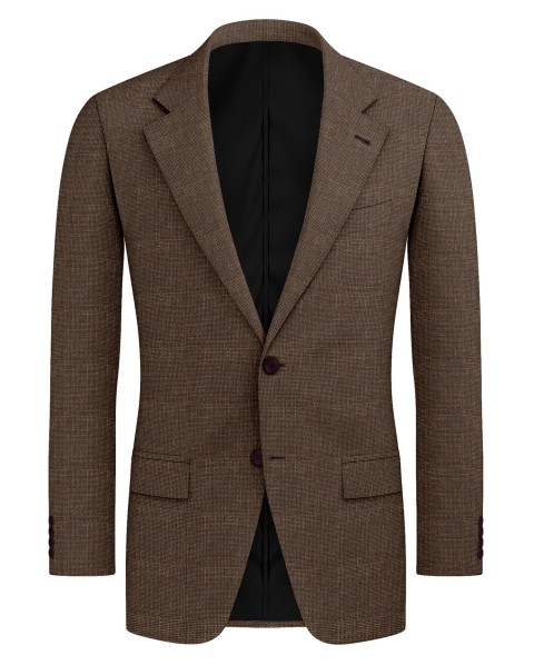Brown 26005-9 - Wool Silk Linen Pants
