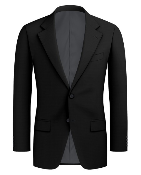 Black 4901-37 - 70% Blend Wool Suit