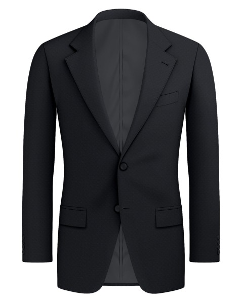 Black 4901-40 - 70% Blend Wool Suit