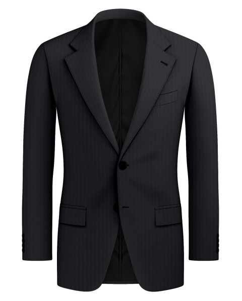 Black 4901-46 - 70% Blend Wool Suit