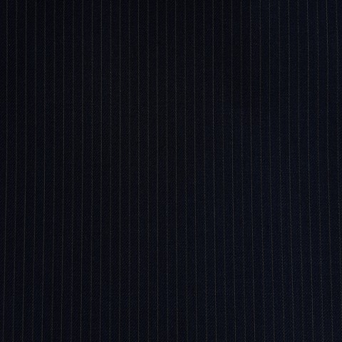 DARK NAVY PINSTRIPE THIN WOOL BLEND