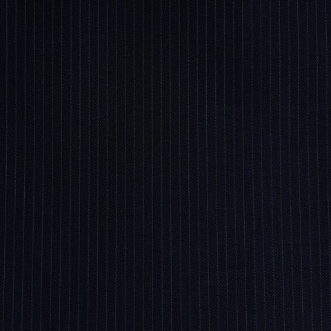 DARK NAVY PINSTRIPE THIN WOOL BLEND