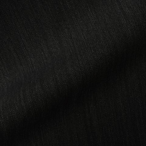 DARK GREY HERRINGBONE WOOL BLEND