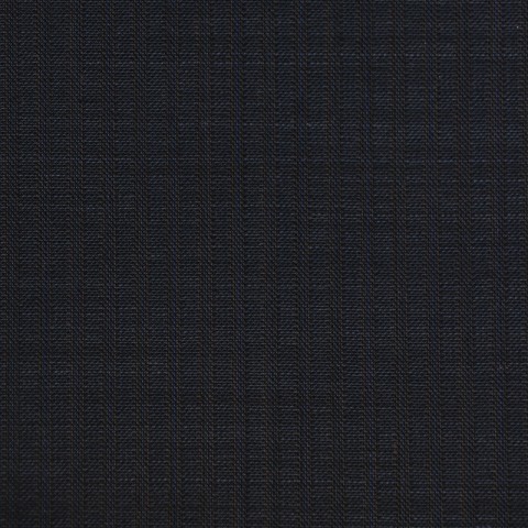 VERY DARK GREY (MOSTLY BLACK) & BLUE STRIPE WOOL BLEND