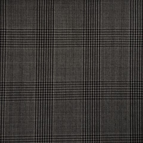 DARK GREY GLEN CHECK WOOL BLEND