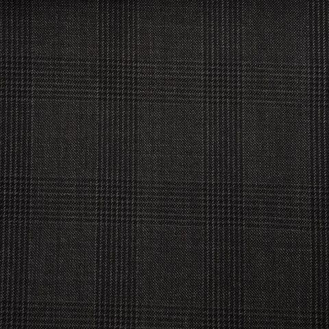 VERY DARK GREY (MOSTLY BLACK) GLEN CHECK WOOL BLEND