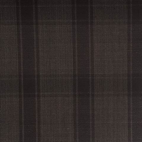 DARK BROWN TARTAN WOOL BLEND