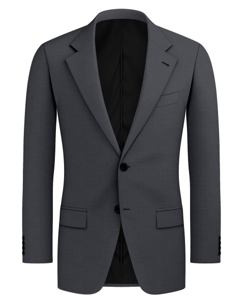 LIGHT GREY SHARKSKIN WOOL BLEND Suit