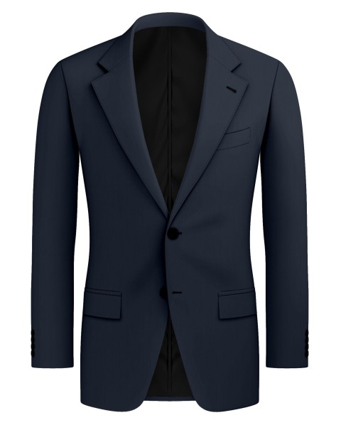 BLUE - GREY HERRINGBONE WOOL BLEND Suit
