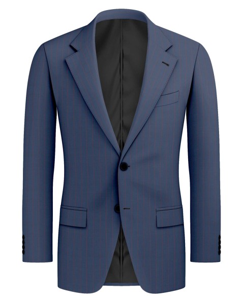 Blue 59968 - Wool Blend Suit