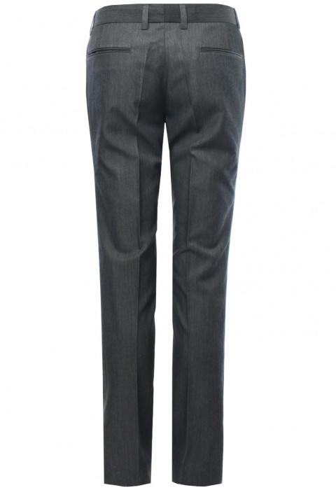 กางเกงขายาวสีเทา ผ้าทอพิเศษ