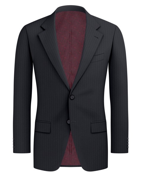 Black 72649 - 70% Wool Suit