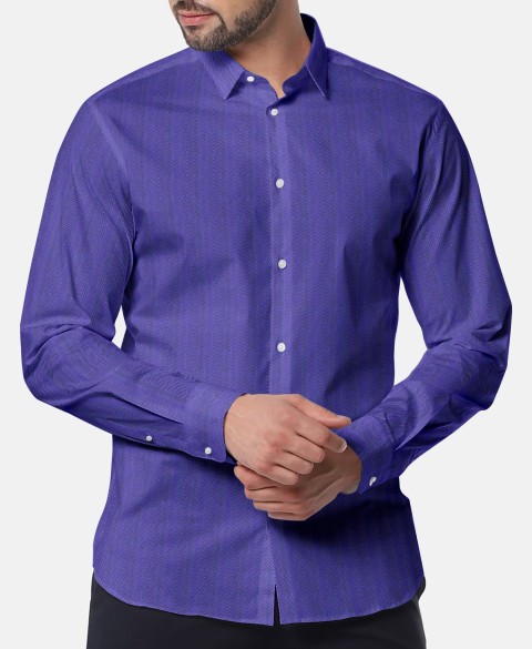 Blue 756019 - Pure Cotton Shirts