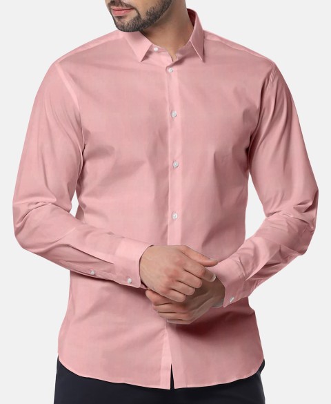 Pink 756120-3 - Pure Cotton Shirts