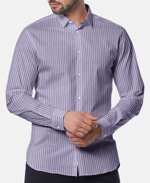 Purple 756178 - Pure Cotton Shirts