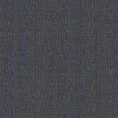 Medium Grey Blue Chalk Striped Pant