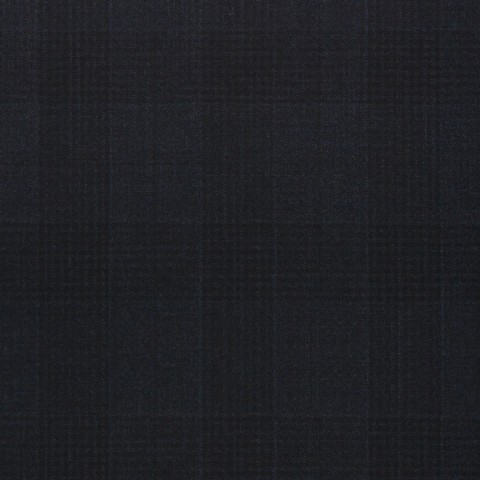 Dark Navy Blue  Glen Check Pants