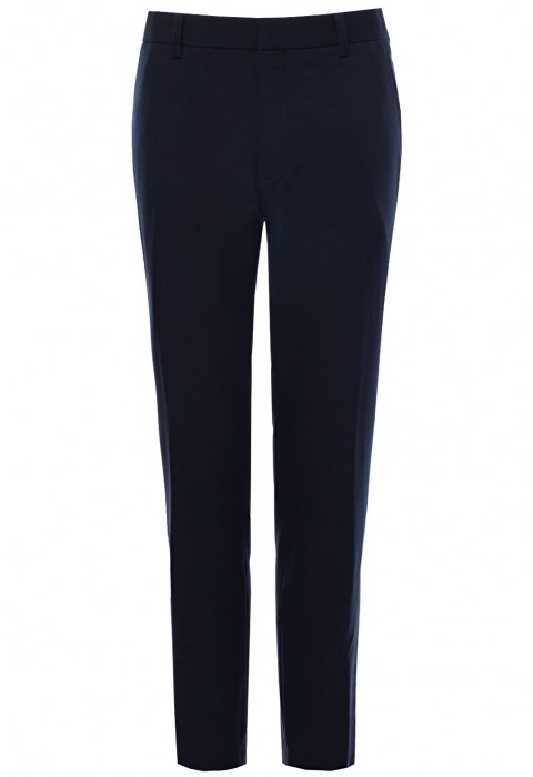 กางเกงขายาวสีกลมเข้ม ผ้าไม่ยับ