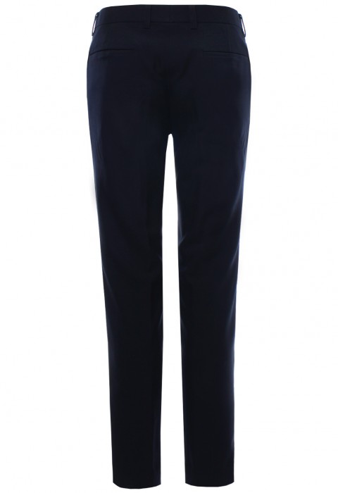 กางเกงขายาวสีกลมเข้ม ผ้าไม่ยับ