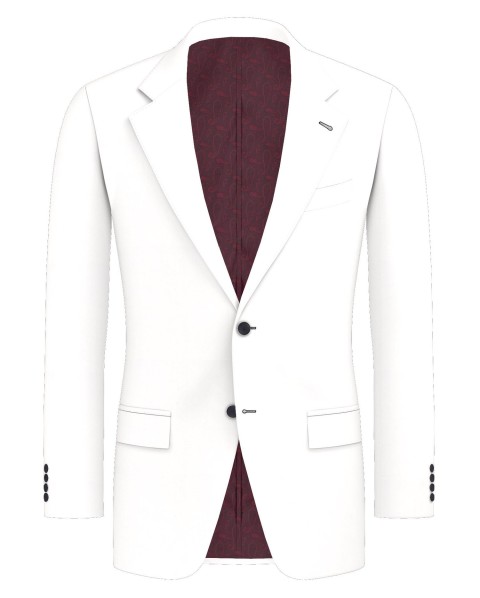 White GS247701-60 - GS Blend Wool Pants