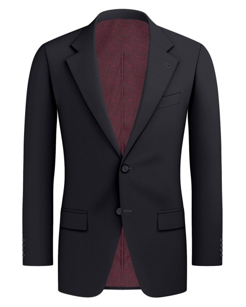 Black GS247701-64 - GS Blend Wool Pants