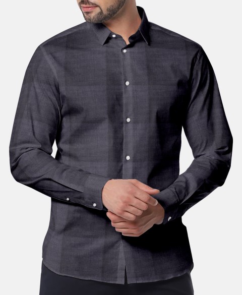 Grey LH2101-45 - Solid Pure Linen Shirts