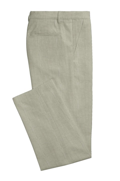 Green LH260-34 - Pure Linen Pants