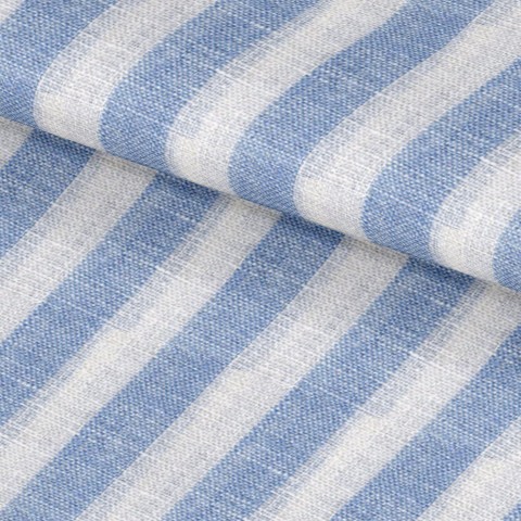 Blue LH3101-57 - Pure Linen Shirts
