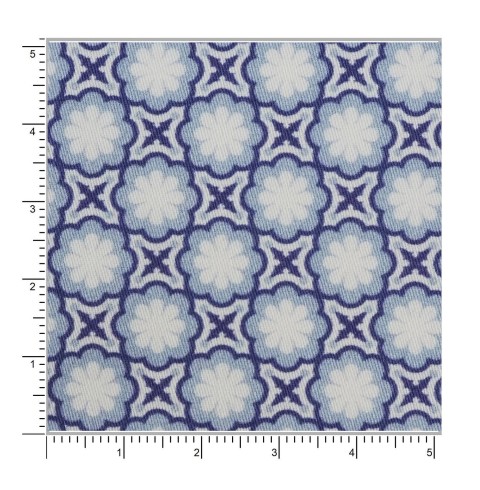 Blue PRT2303 - 100% cotton printed shirts