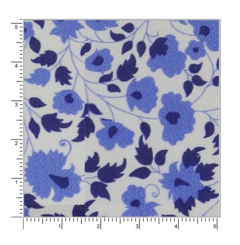 Blue PRT2305 - 100% cotton printed shirts