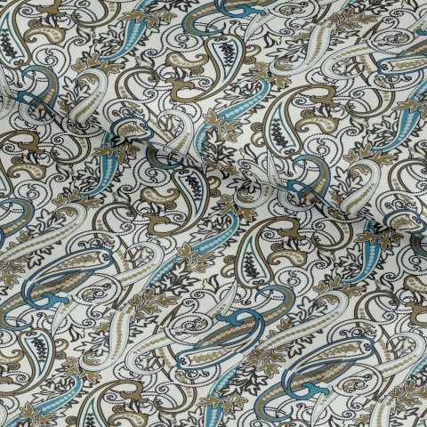 Brown PRT2312 - 100% cotton printed shirts