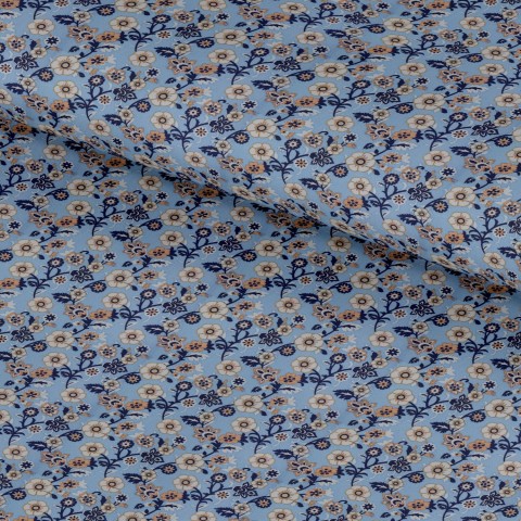 Blue PRT2321 - 100% cotton printed shirts