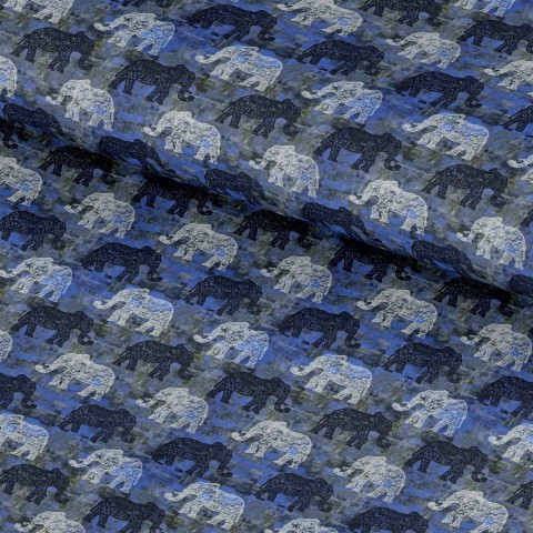 Blue PRT2323 - 100% cotton printed shirts