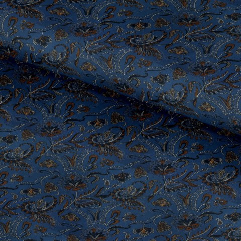 Blue PRT2325 - 100% cotton printed shirts