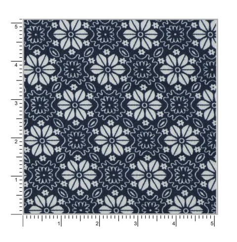 Blue PRT2338 - 100% cotton printed shirts