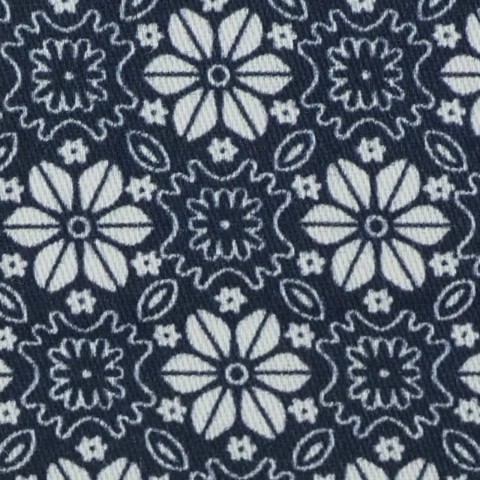 Blue PRT2338 - 100% cotton printed shirts