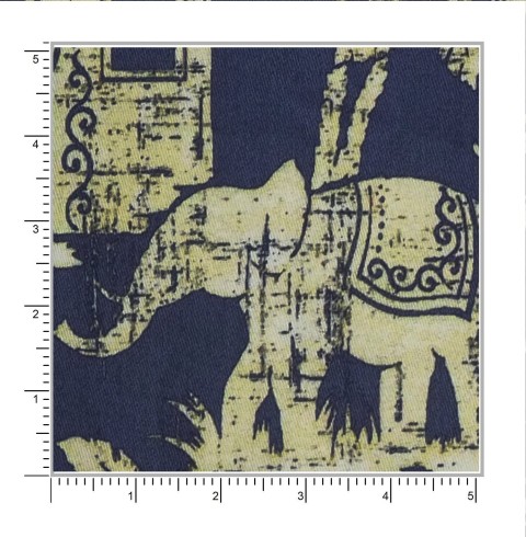 Blue PRT2347 - 100% cotton printed shirts