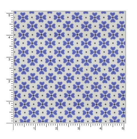 Blue PRT2352 - 100% cotton printed shirts