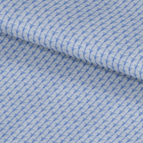 Blue PRT2353 - 100% cotton printed shirts