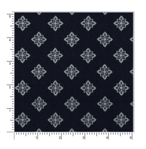 Blue PRT2359 - 100% cotton printed shirts