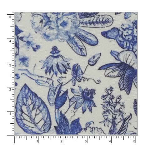 Blue PRT2363 - 100% cotton printed shirts