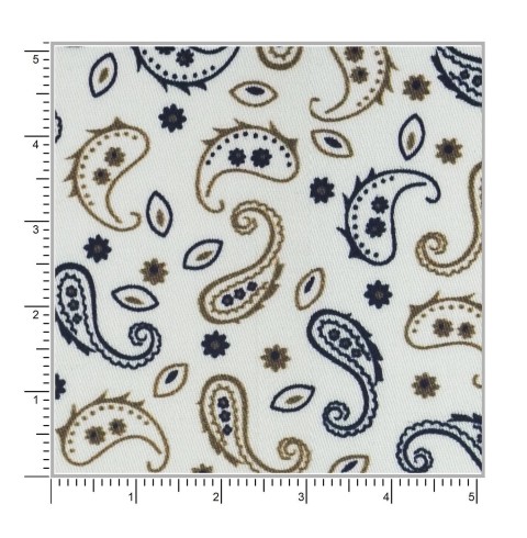 Cream PRT2367 - 100% cotton printed shirts