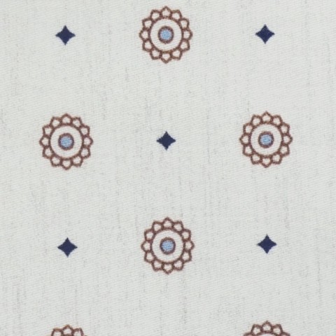 Cream PRT2374 - 100% cotton printed shirts