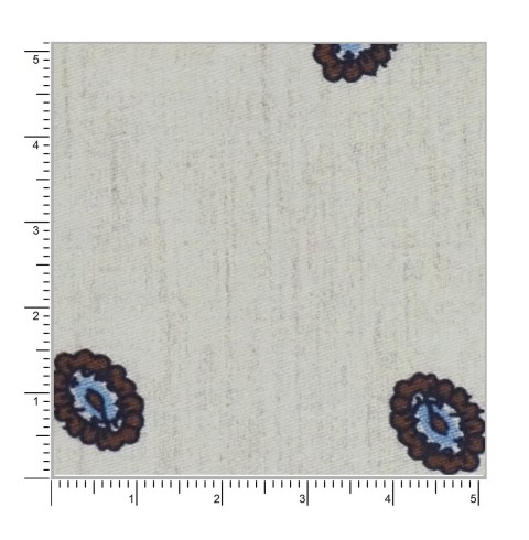Cream PRT2375 - 100% cotton printed shirts