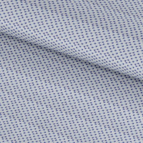 Blue PRT2376 - 100% cotton printed shirts