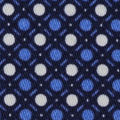 Blue PRT2377 - 100% cotton printed shirts
