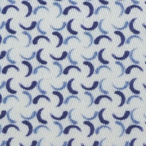 Blue PRT2378 - 100% cotton printed shirts