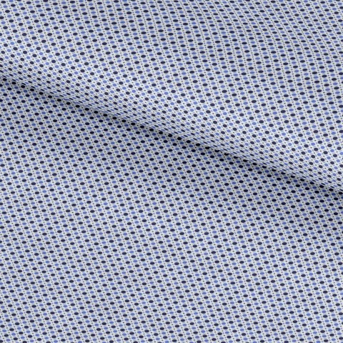 Blue PRT2383 - 100% cotton printed shirts